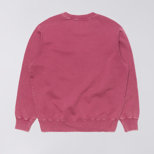 Edwin Axiom Crew Sweat - Red Plum