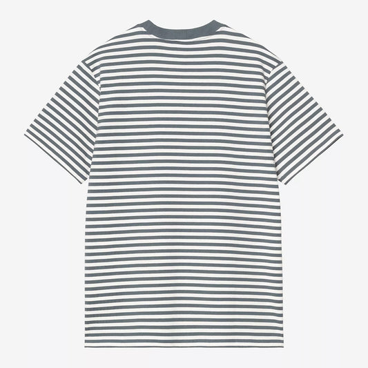 Carhartt WIP S/S Ezra Pocket T-Shirt - Cozy Blue Wax