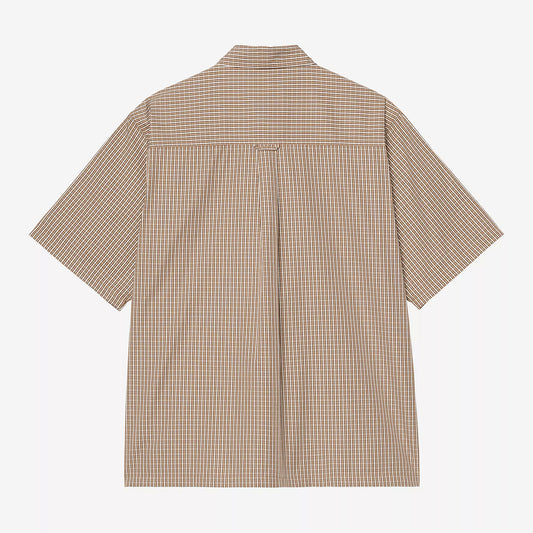 Carhartt WIP S/S Groff Shirt - Groff Check Hamilton Brown