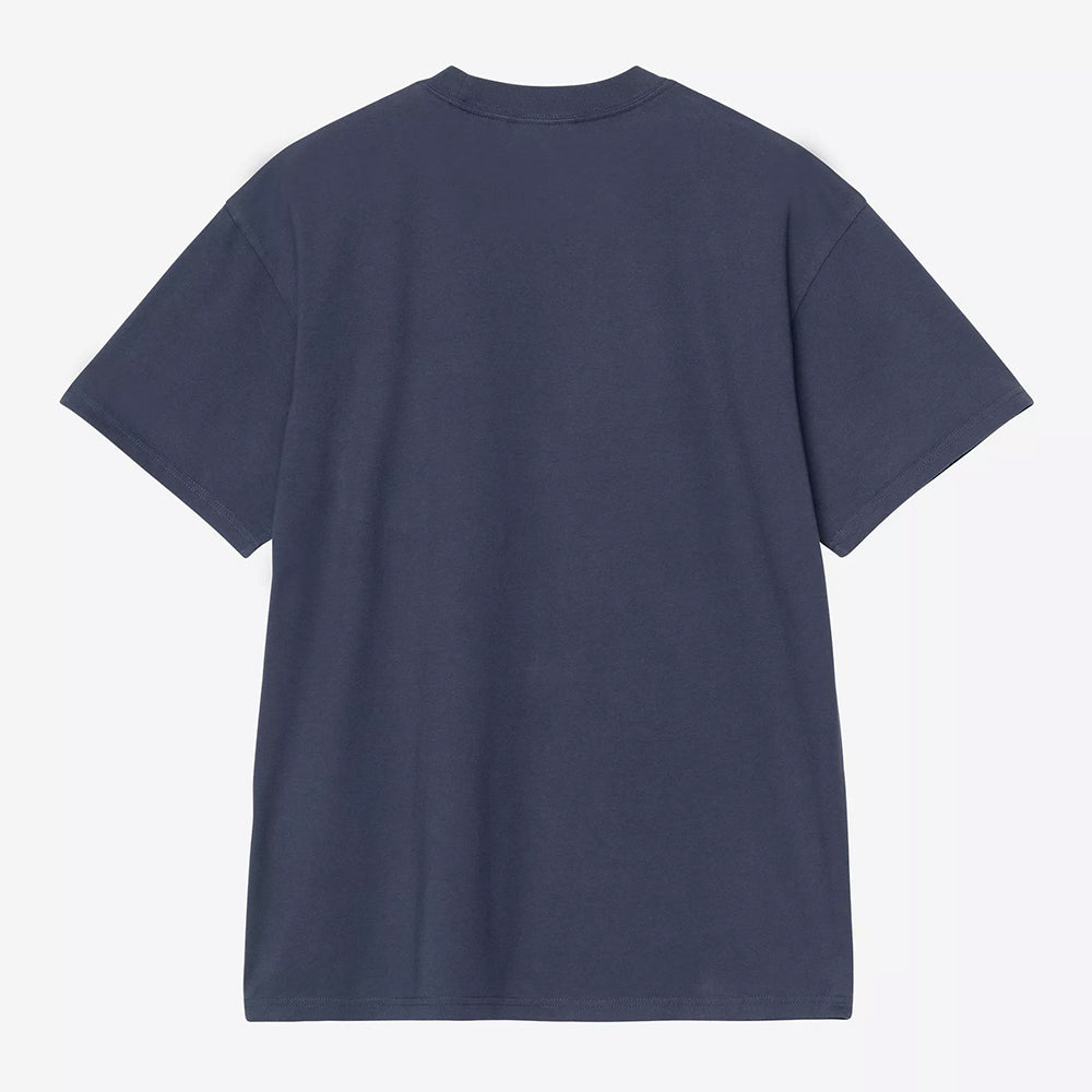 Carhartt WIP S/S Pond Corps Pkt T-Shirt - Blue Heavy Stone Wash