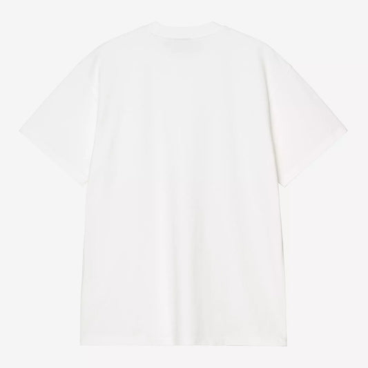 Carhartt WIP S/S Pond Corps Pkt T-Shirt - White Heavy Stonewash
