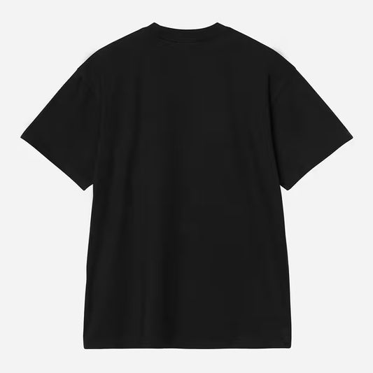 Carhartt WIP S/S Pond Corps Pkt T-Shirt - Black Heavy Stone Wash