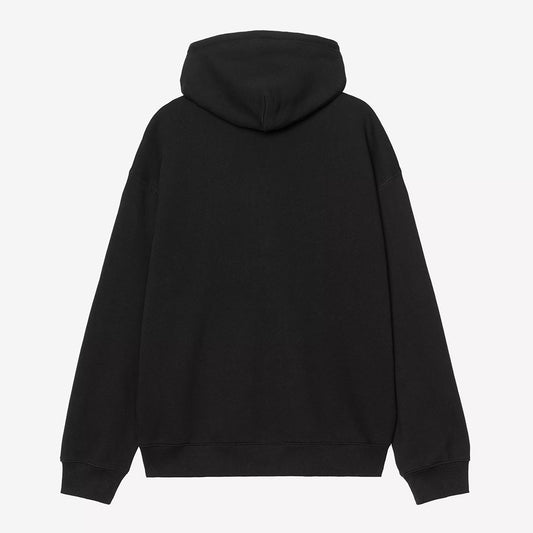 Carhartt WIP Hooded WIP Label Sweat Jacket - Black