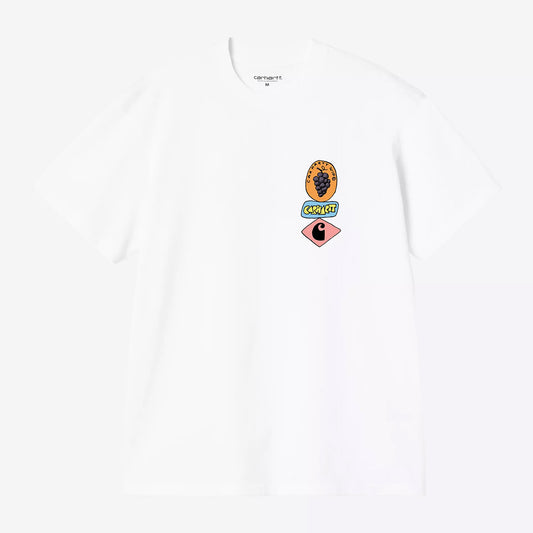 Carhartt WIP S/S Stacked Grapes T-Shirt - White