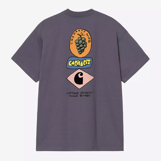 Carhartt WIP S/S Stacked Grapes T-Shirt - Shady Purple