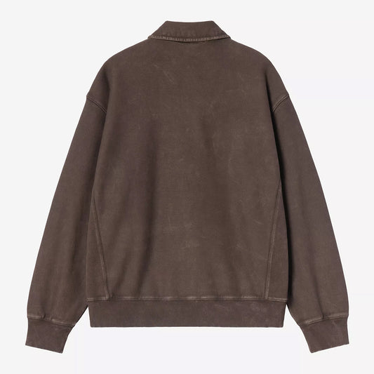 Carhartt WIP Lambert Polo Sweat - Tobacco Moon Wash