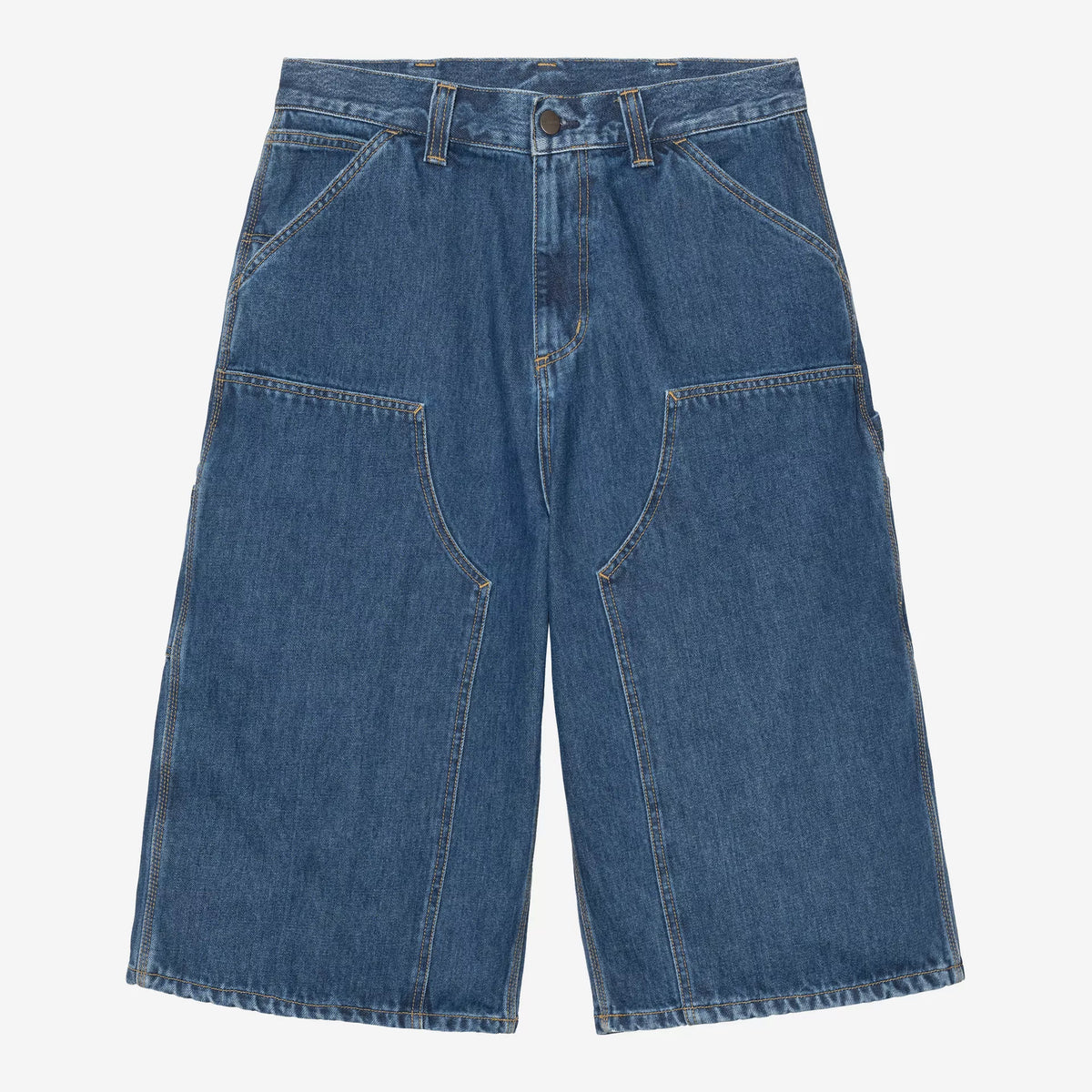 Carhartt WIP OG Double Knee Long Short - Blue Stone Washed