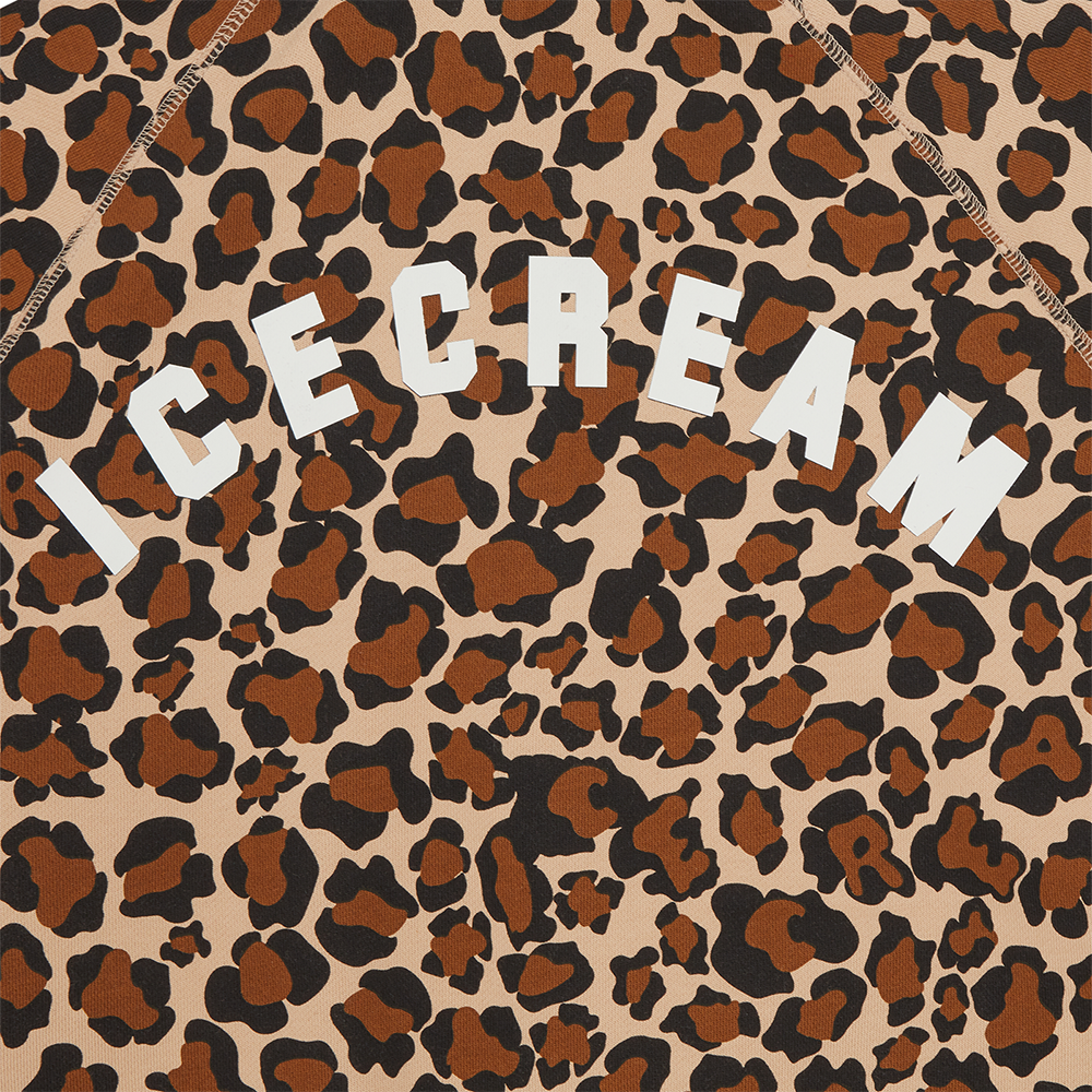 ICECREAM Leopard Print Zip Thru Hood - Leopard