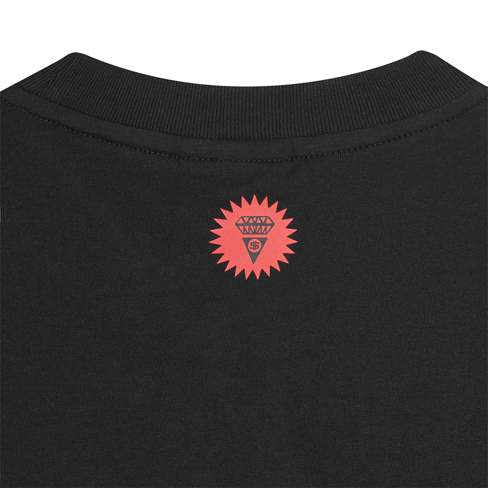 ICECREAM Puff Print Icecream T-Shirt - Black