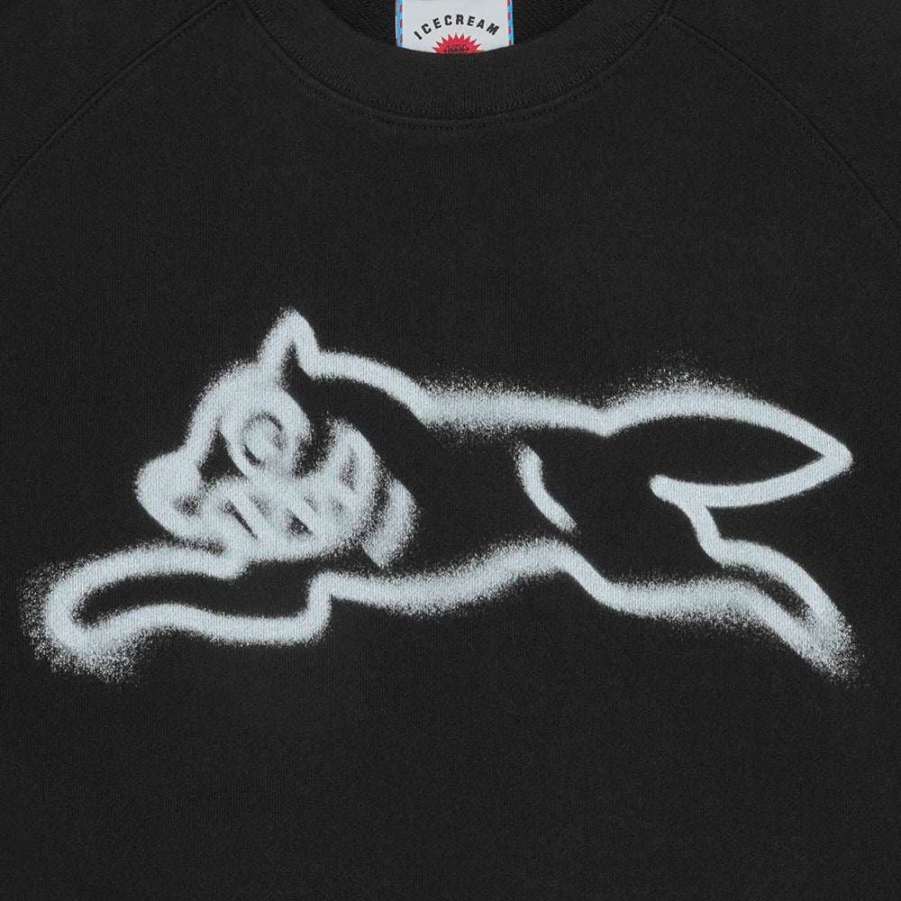 ICECREAM Spray Paint RD Crew - Black