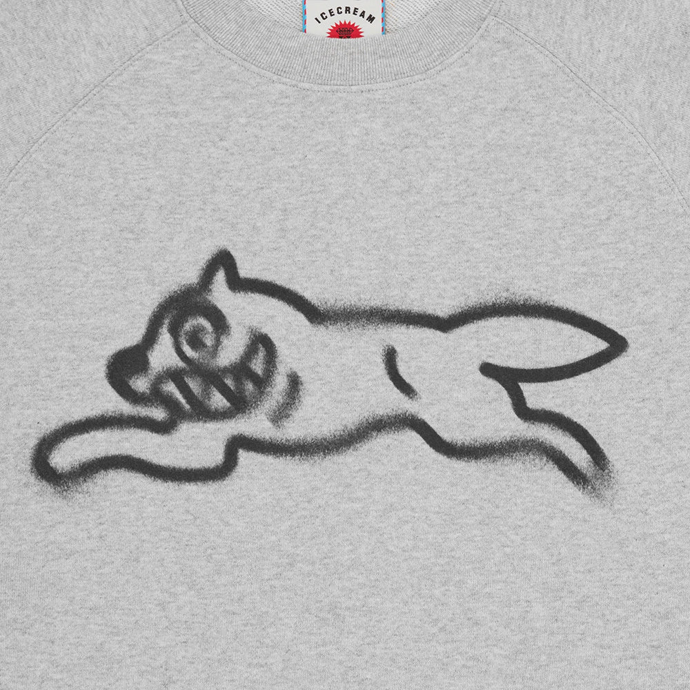 ICECREAM Spray Paint RD Crew - Heather Grey