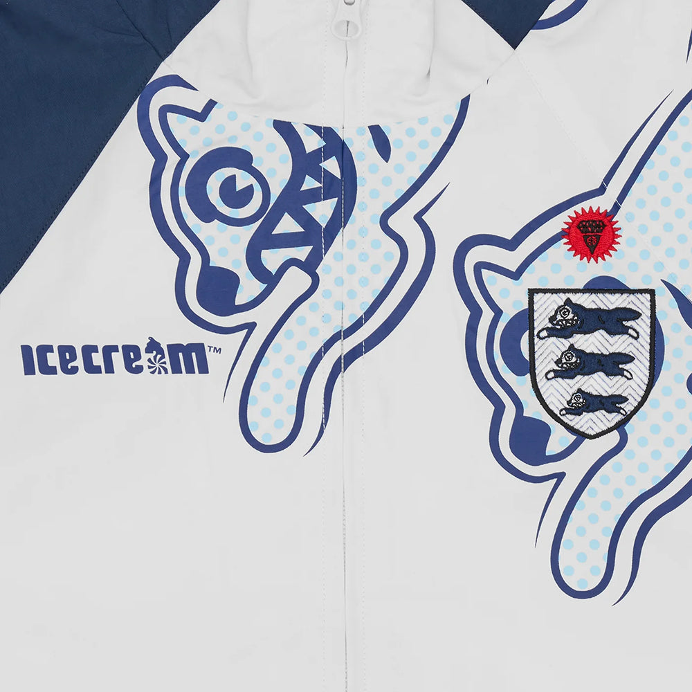 ICECREAM Running Dog Panelled Track Top - White