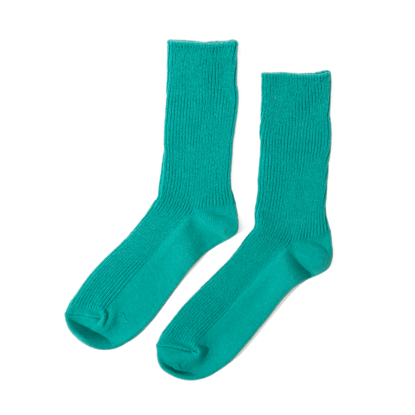 RoToTo Recycled Cotton Rib Socks - Light Grey