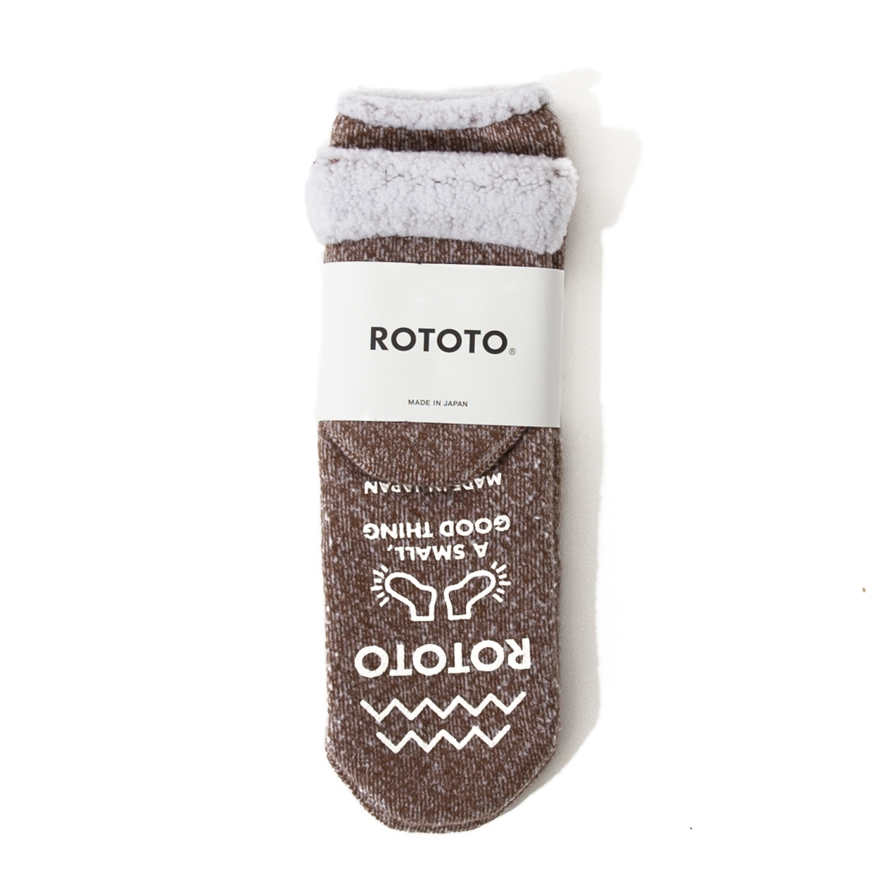 RoToTo Double Face Thermal Socks - Brown