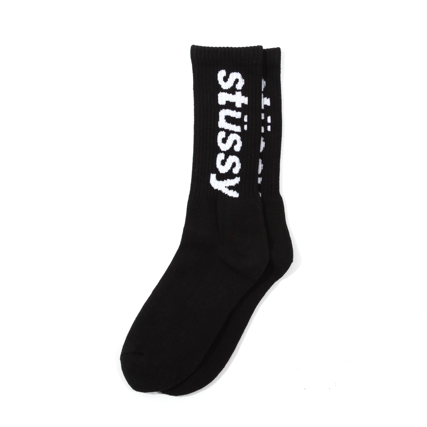 Stüssy Helvetica Jacquard Socks - Black