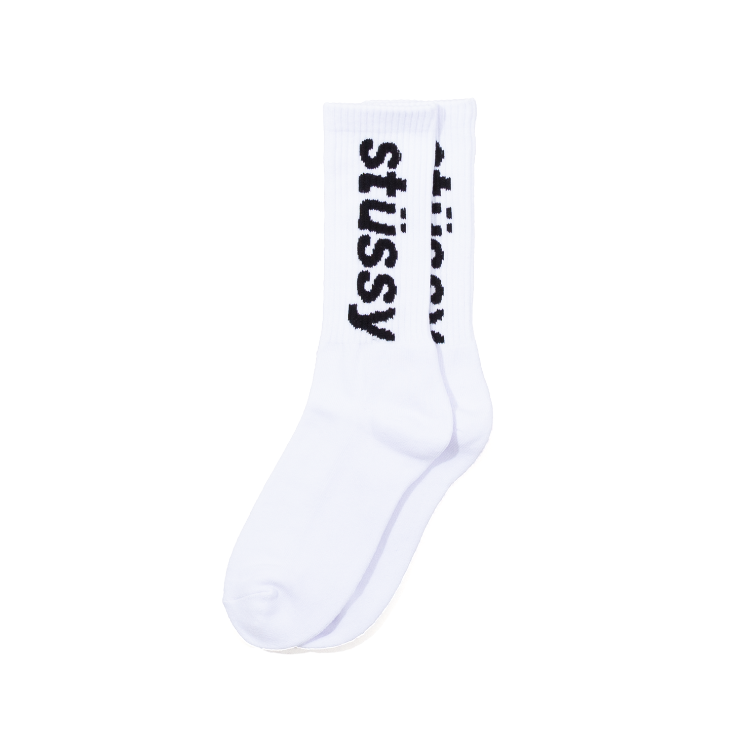 Stüssy Helvetica Jacquard Socks - White