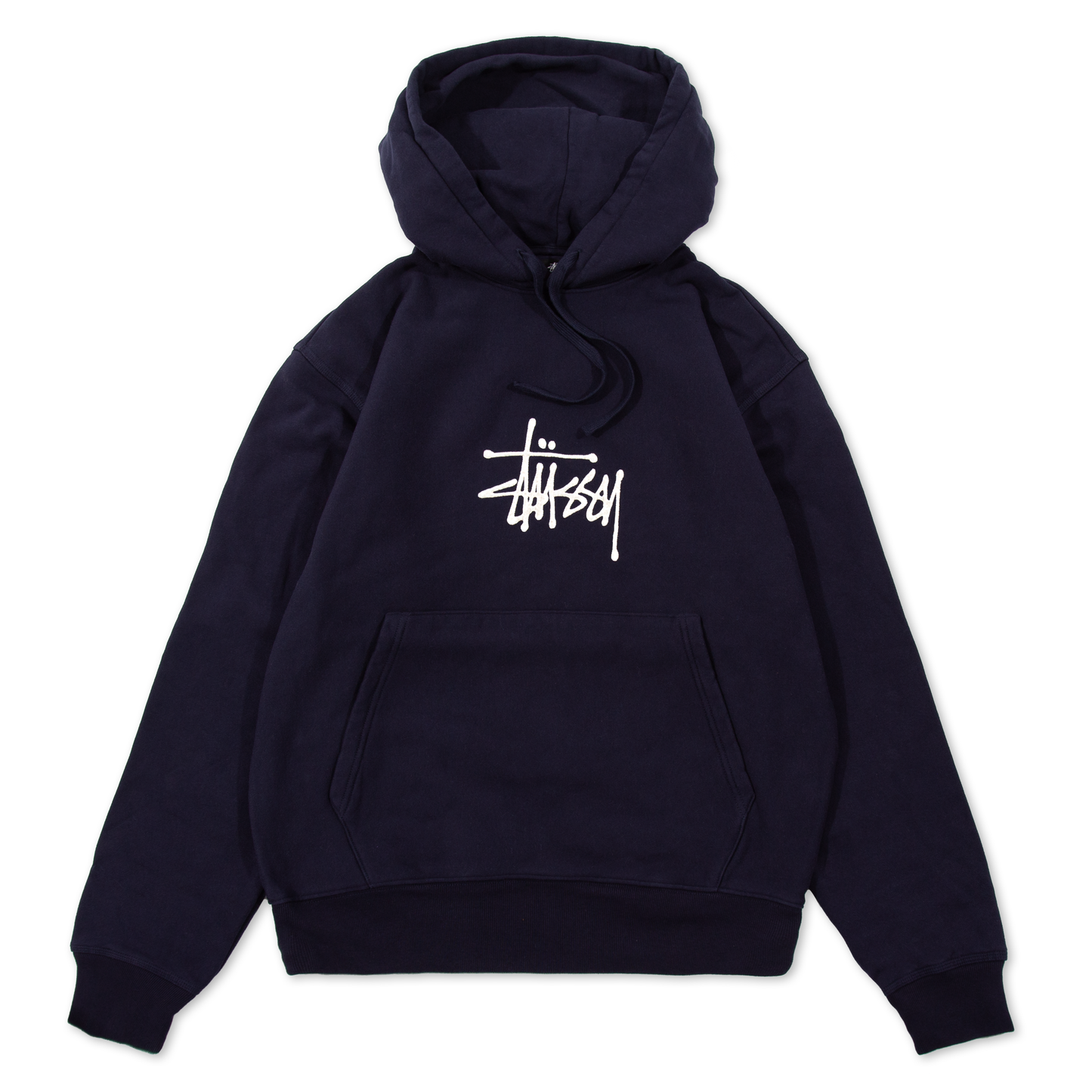 Stüssy Basic Applique Hoodie - Navy