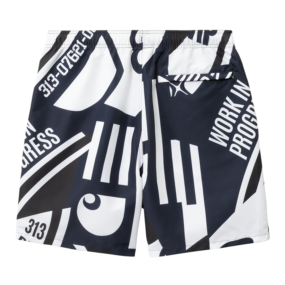 Carhartt WIP Island Swim Trunks - Atom Blue White