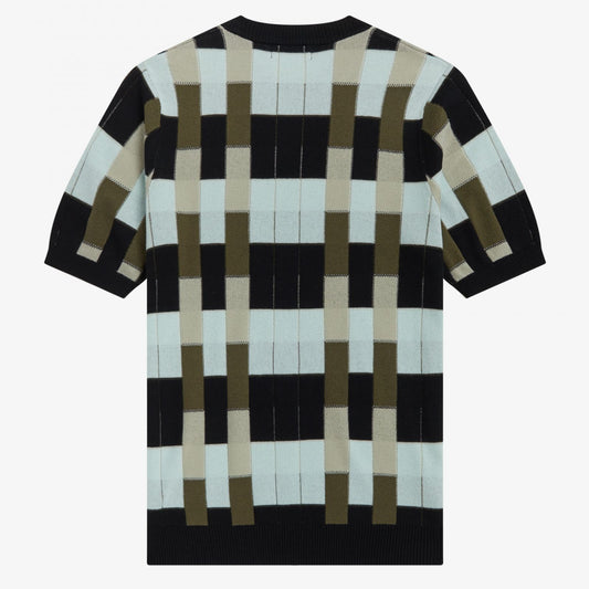 Fred Perry Jacquard Knitted T-Shirt