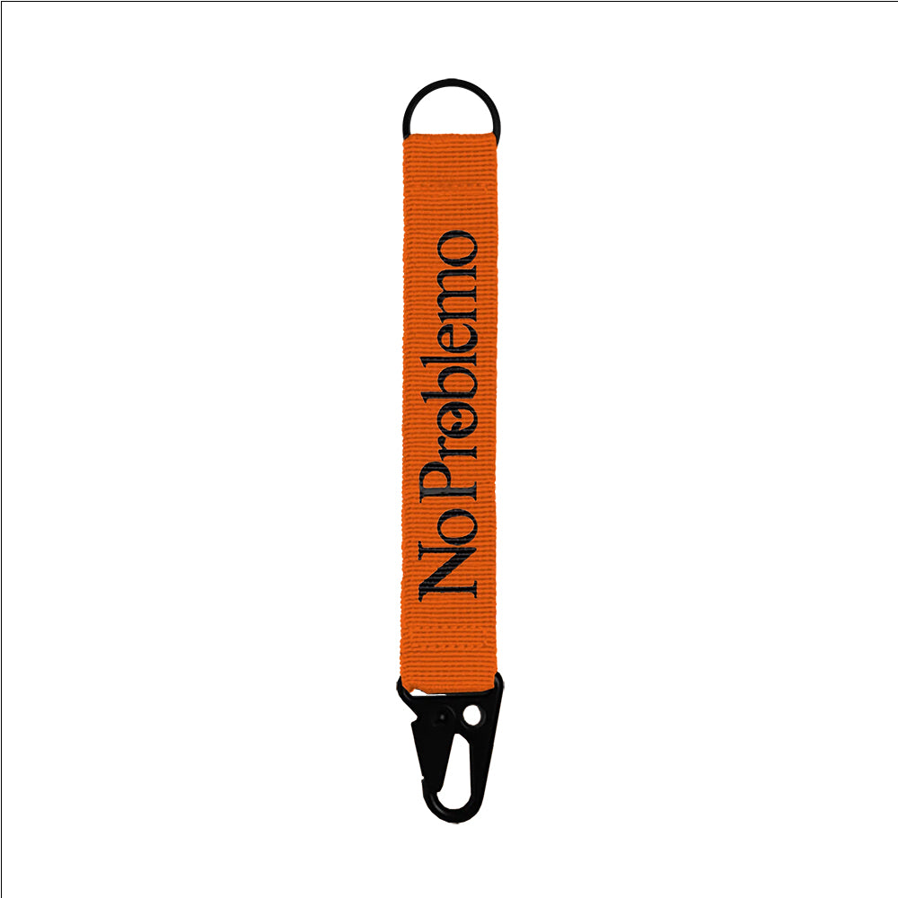 No Problemo Mini Problemo Carabiner Keychain - Orange