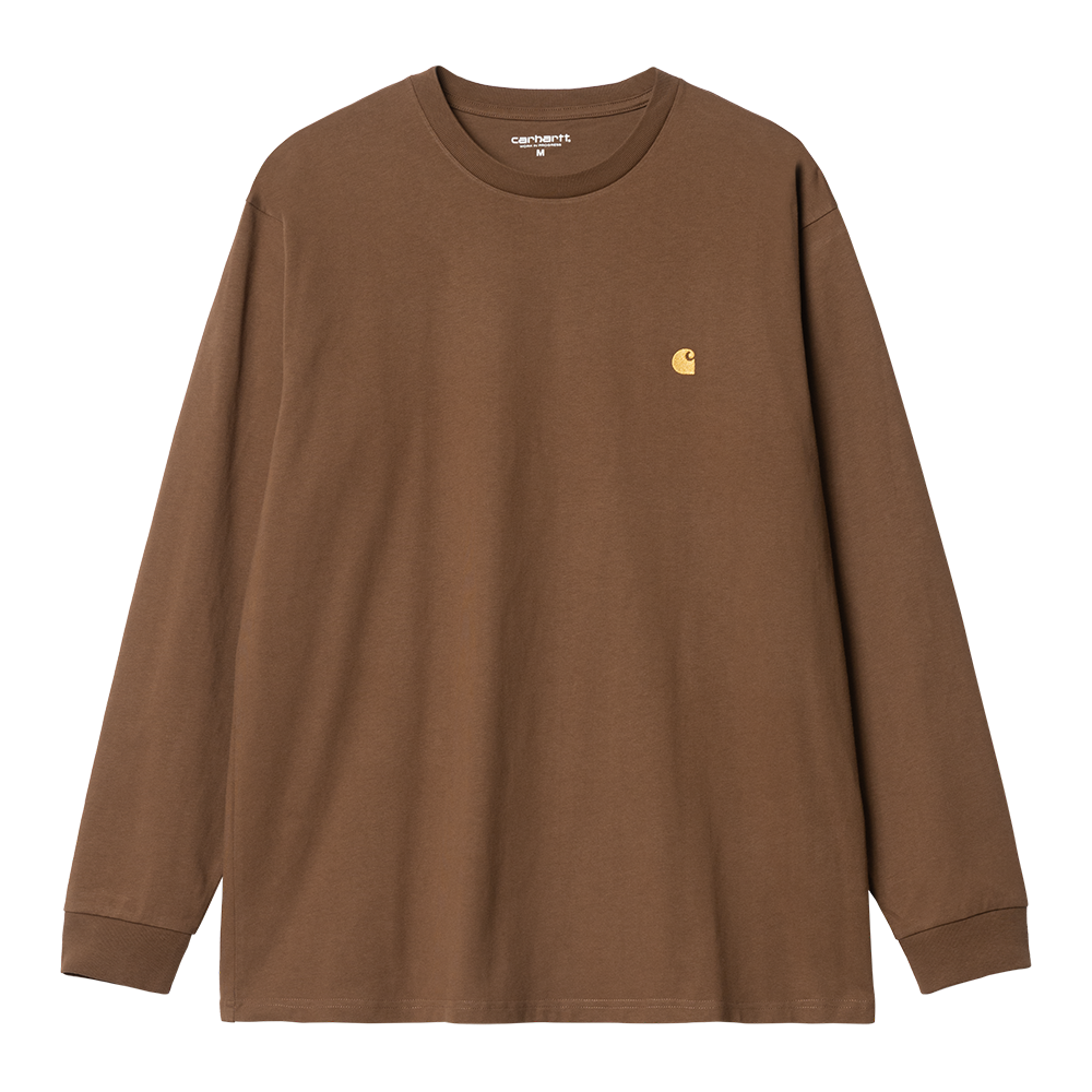 Carhartt WIP LS Chase T-Shirt - Tamarind Gold