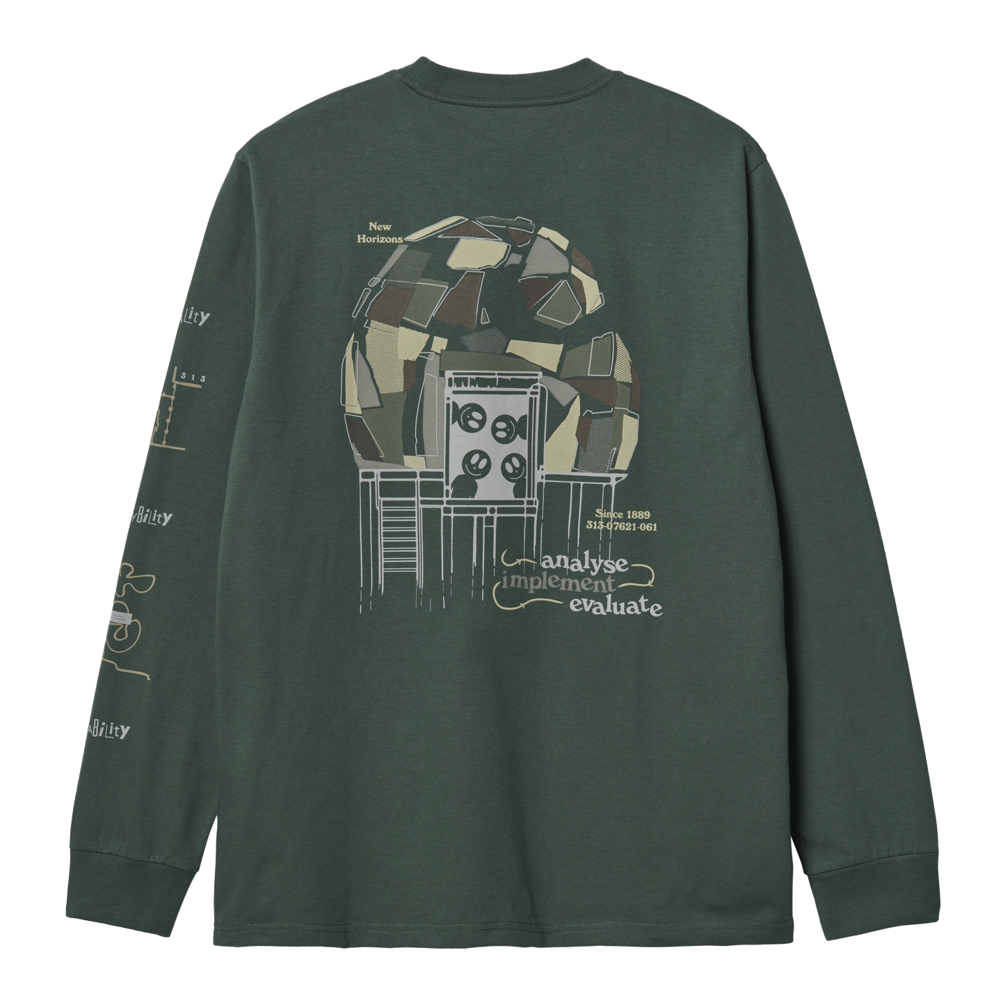 Carhartt WIP LS Dome T-Shirt - Hemlock Green