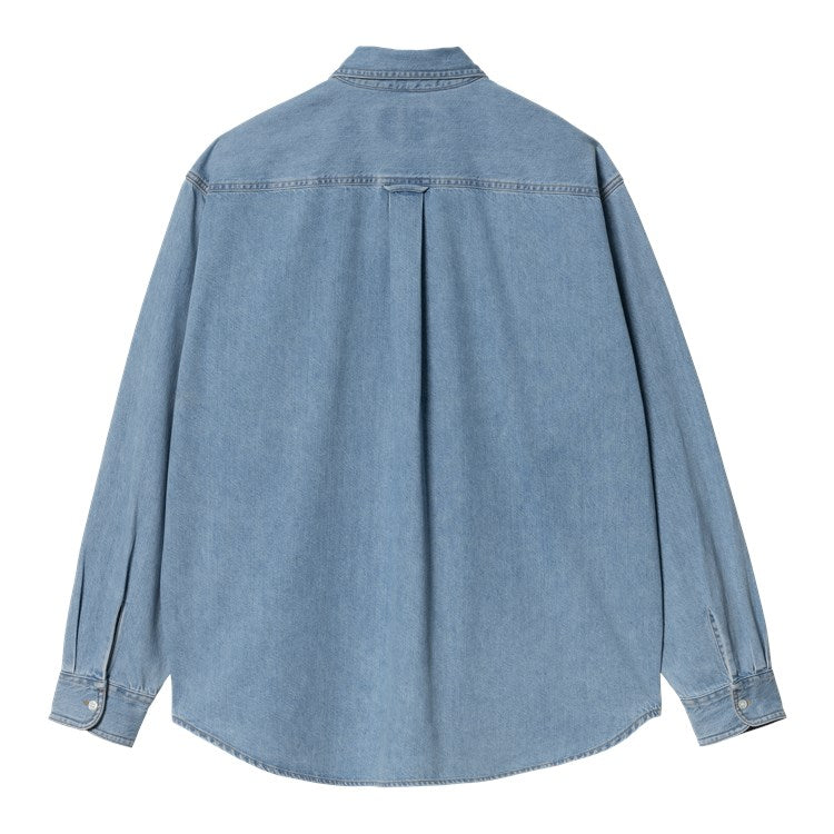 Carhartt WIP L/S Lucas Shirt - Blue Bleached