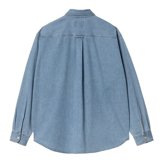 Carhartt WIP L/S Lucas Shirt - Blue Bleached