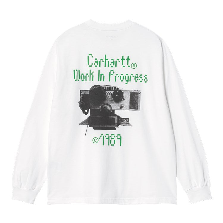 Carhartt WIP L/S Soundface T-Shirt - White
