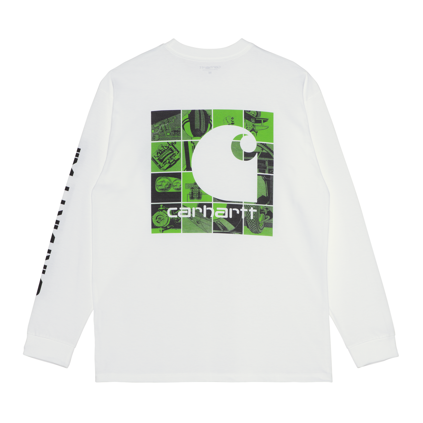 Carhartt WIP L/S Grid C T-Shirt - White