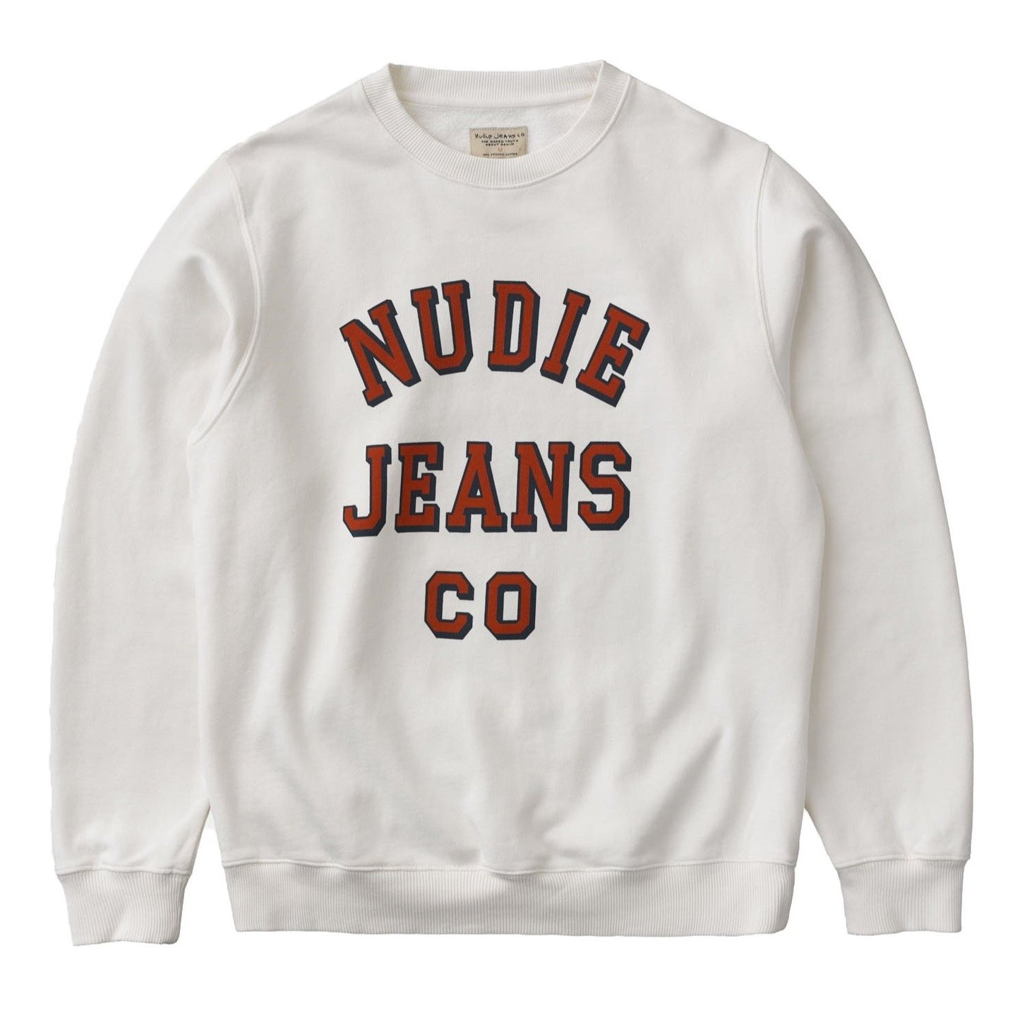 Nudie Jeans Co. Lasse Nudie Jeans CO Sweatshirt - Chalk White