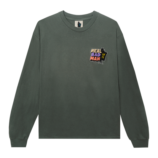 Real Bad Man Logo Vol.9 LS T-Shirt - Green