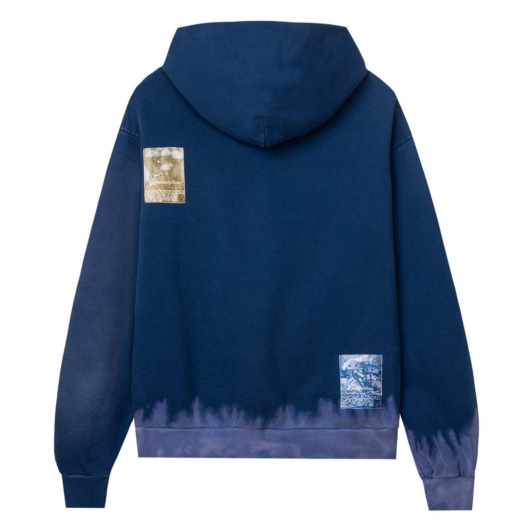 Real Bad Man Lotta Tyvek Hoodie - Navy Tie Dye