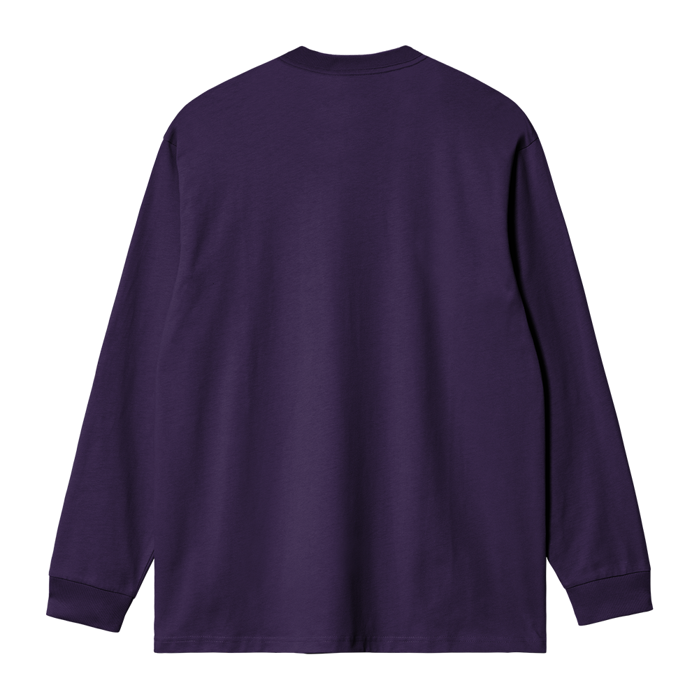 Carhartt WIP LS American Script T-Shirt - Cassis