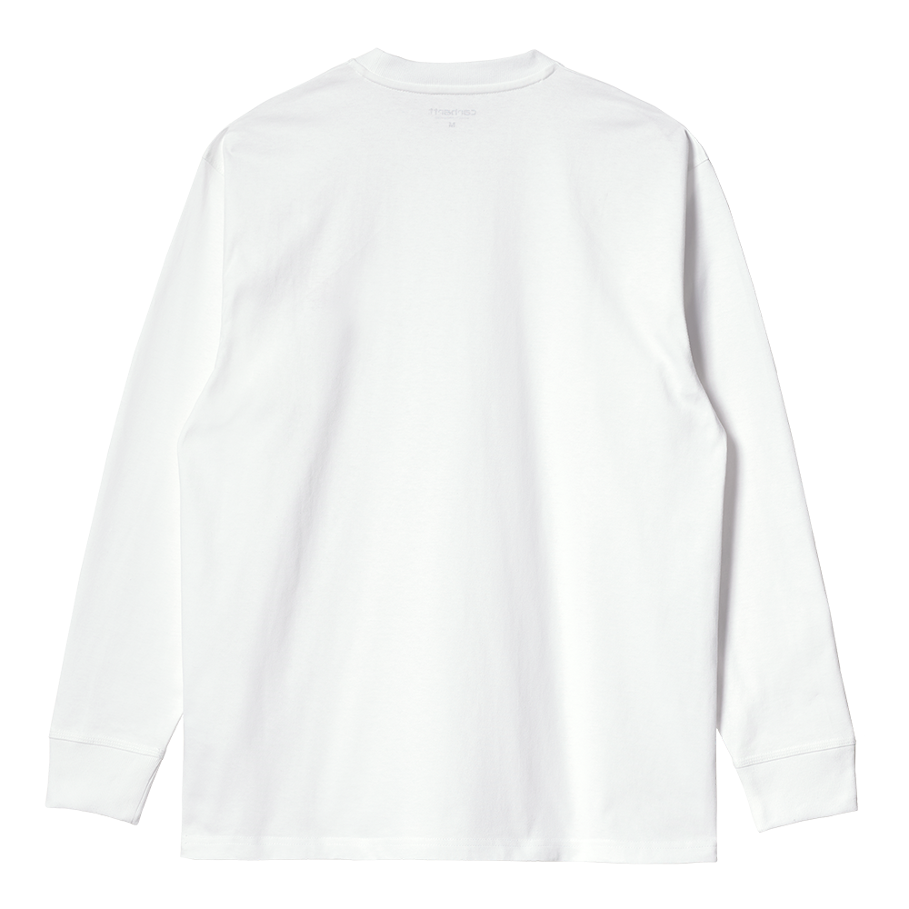Carhartt WIP LS American Script T-Shirt - White