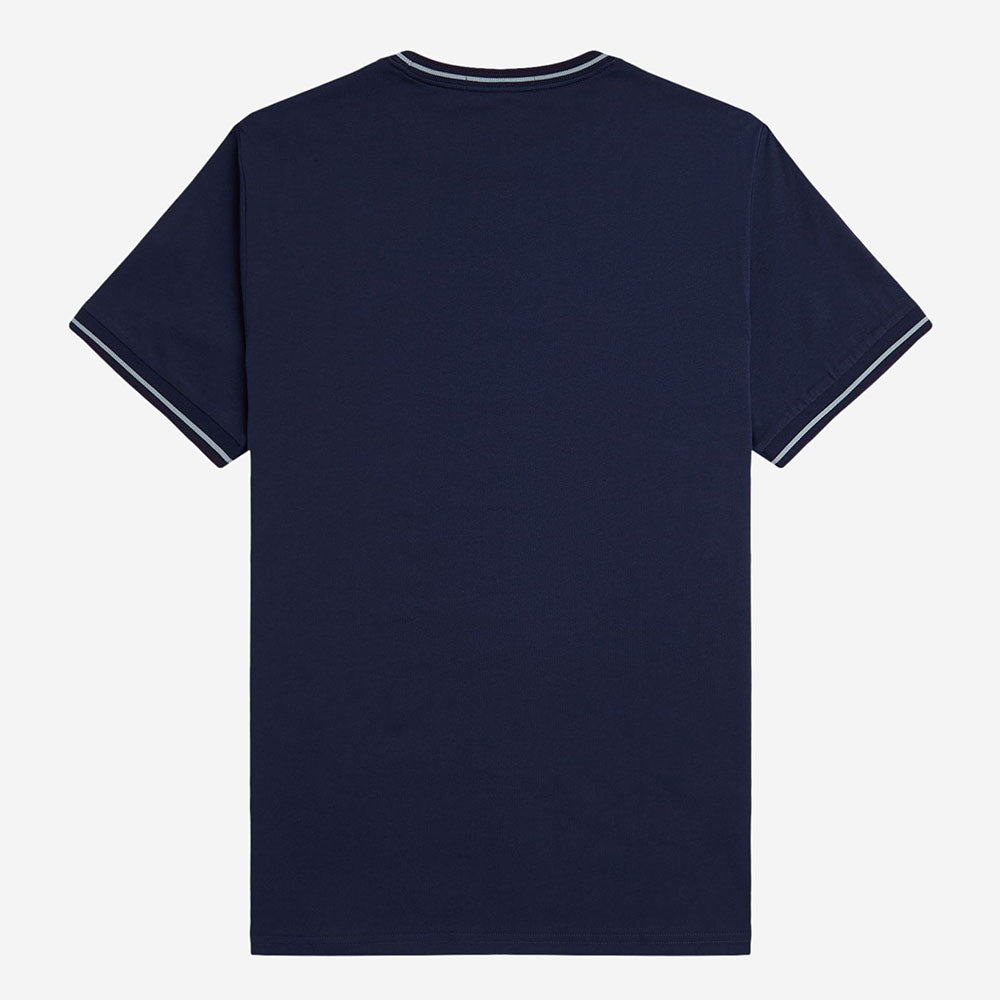 Fred Perry Twin Tipped T-Shirt - Tennis Blue Silver Blue