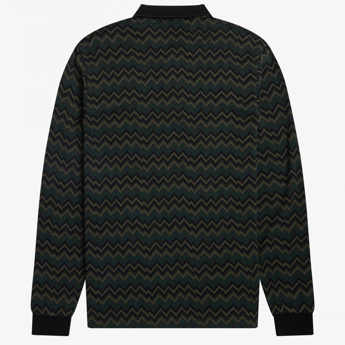Fred Perry Jacquard Polo Shirt - Night Green