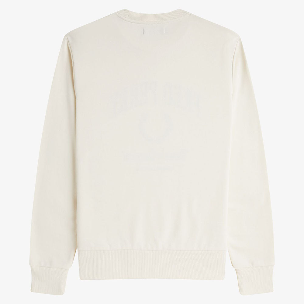 Fred Perry Embroidered Champion Sweat - Ecru