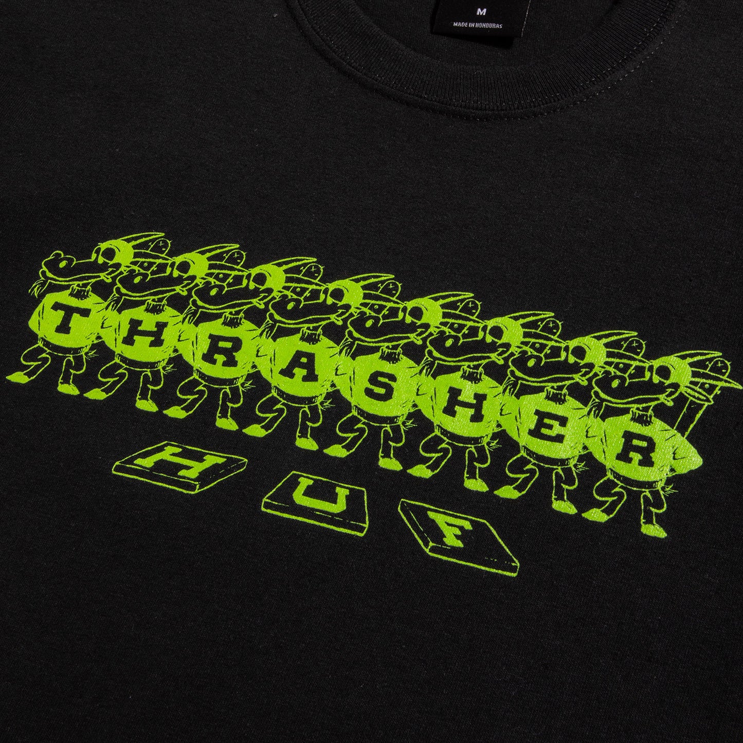 HUF x Thrasher Mason T-Shirt - Black