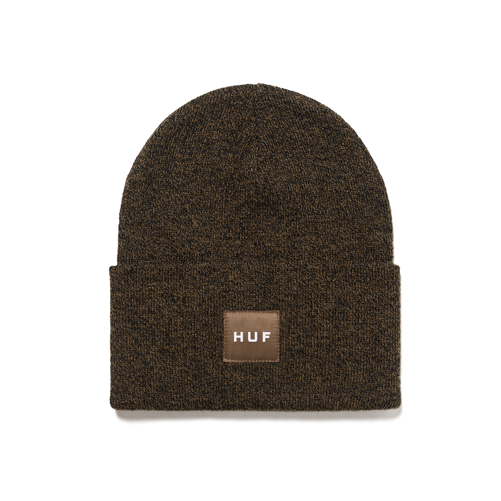 HUF Melange Box Logo Beanie - Bison