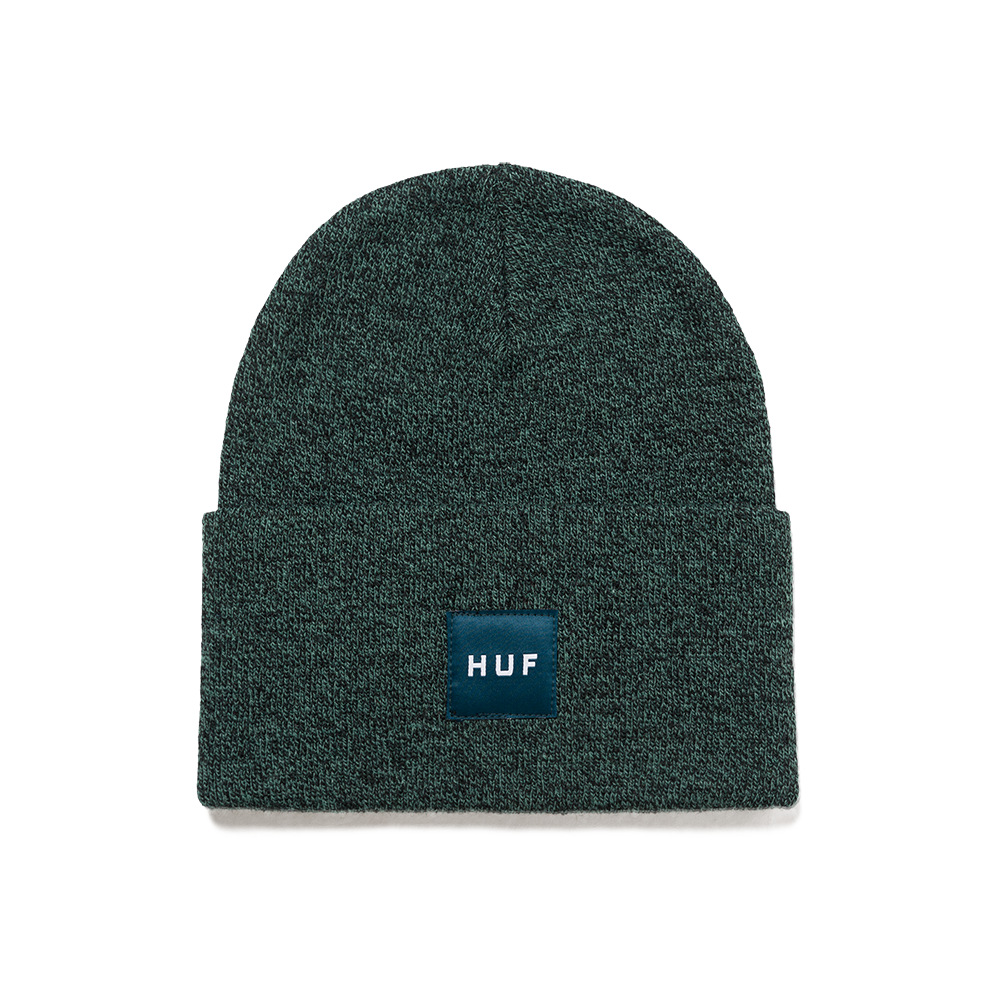 HUF Melange Box Logo Beanie - Pine