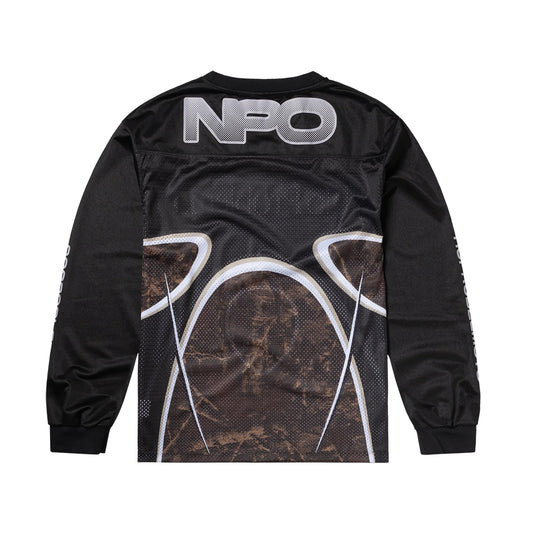 No Problemo Alien LS Moto Shirt - Black