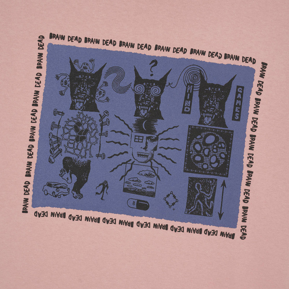 Brain Dead Mind Games T-Shirt - Mauve