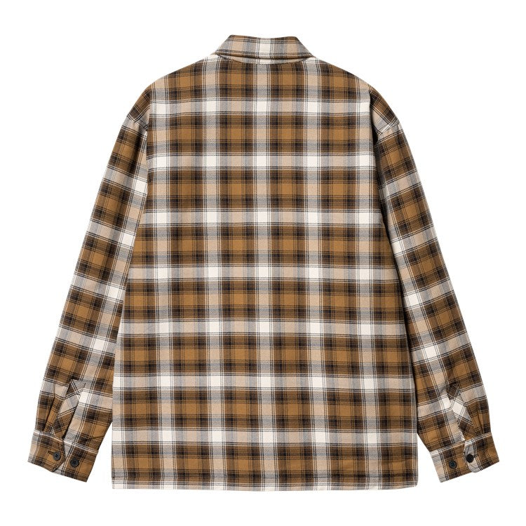 Carhartt WIP Monahan Shirt Jacket - Monahan Check Hamilton Brown