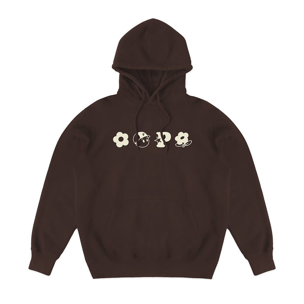 PAWA Monogram Hoodie - Chocolate