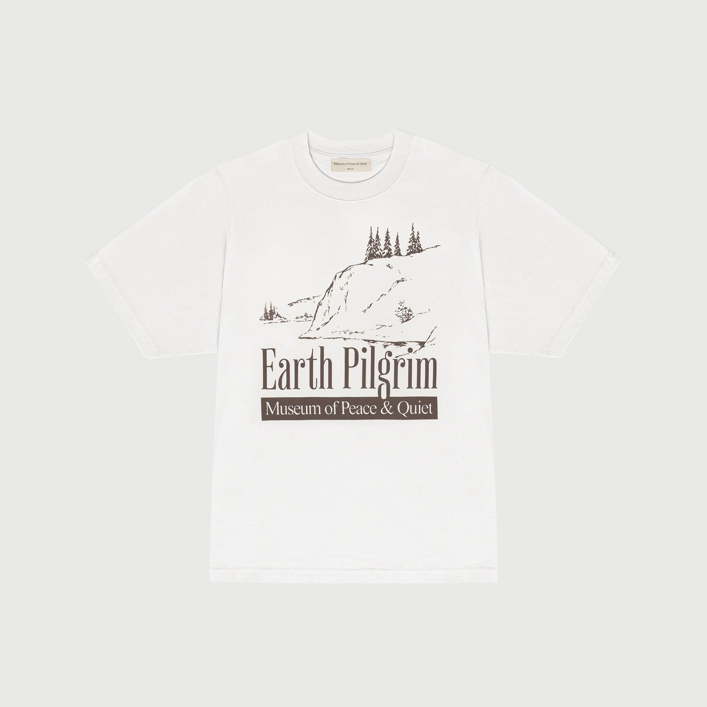 Museum of Peace & Quiet Earth Pilgrim Tee - White