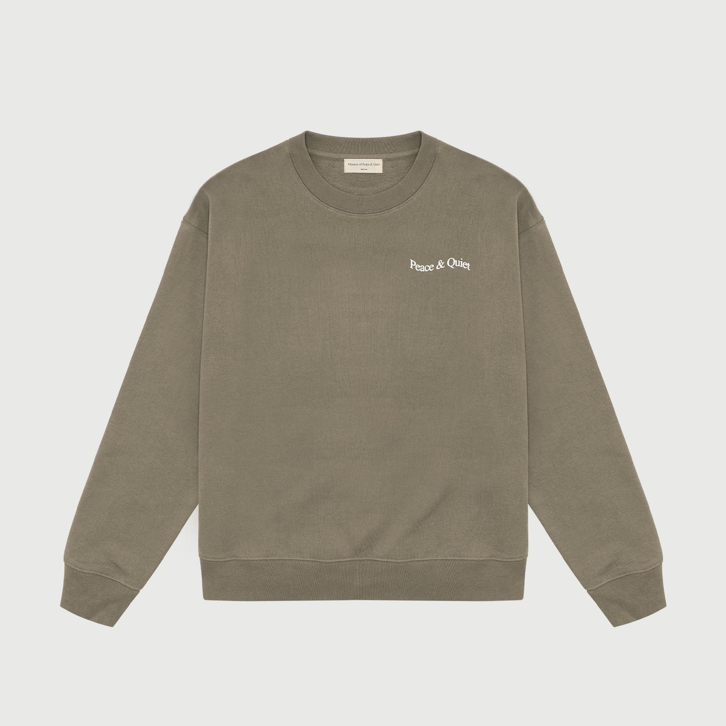 Museum of Peace & Quiet Wordmark Crew - Clay