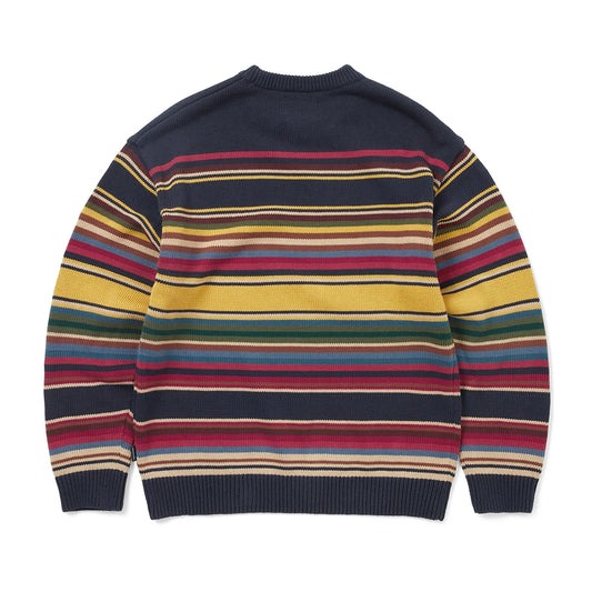 This Is Never That Multi Striped Sweater - Navy Yellow