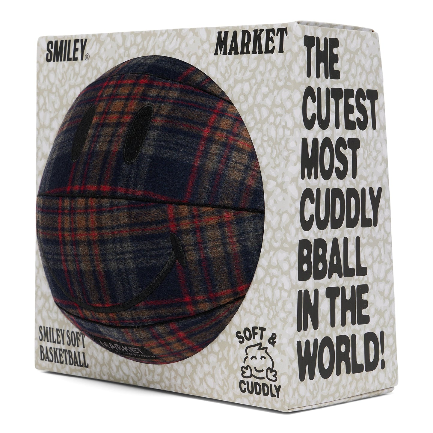 MARKET Smiley Plaid Plush Basketball - Multi