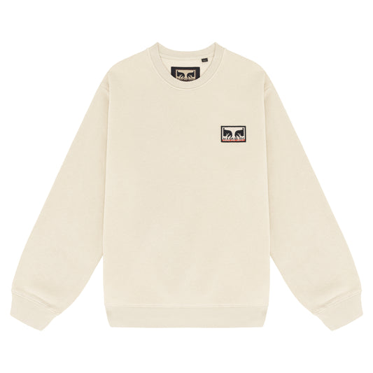 Obey x Napapijri Don't Just Watch It Burn Crew - Cream